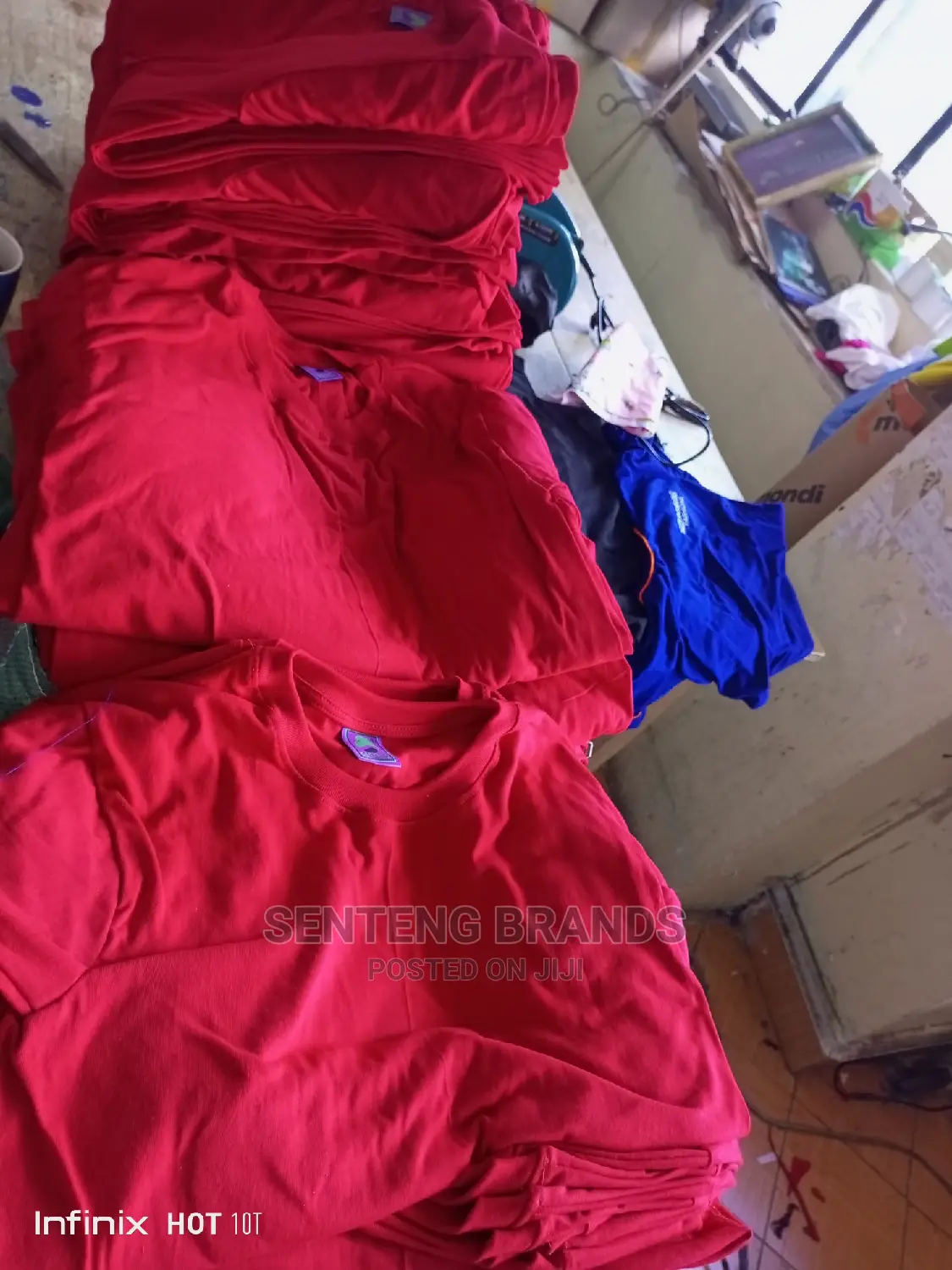 Red Tshirts Cotton Best Quality in Bulk.