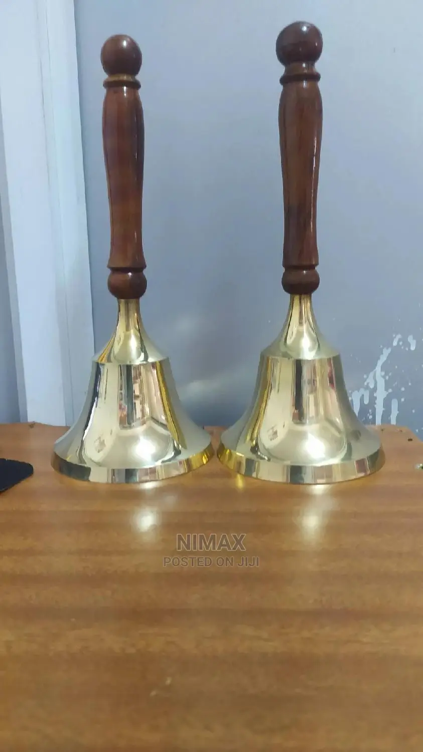 School Bell Wooden Handle