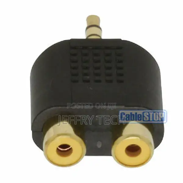 Stereo Mini Headphone 3.5 Mm Jack Plug to TWIN 2 RCA PHONO S