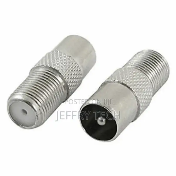 F Type Socket to Coax RF IEC Aerial Plug Male Adapter Twist