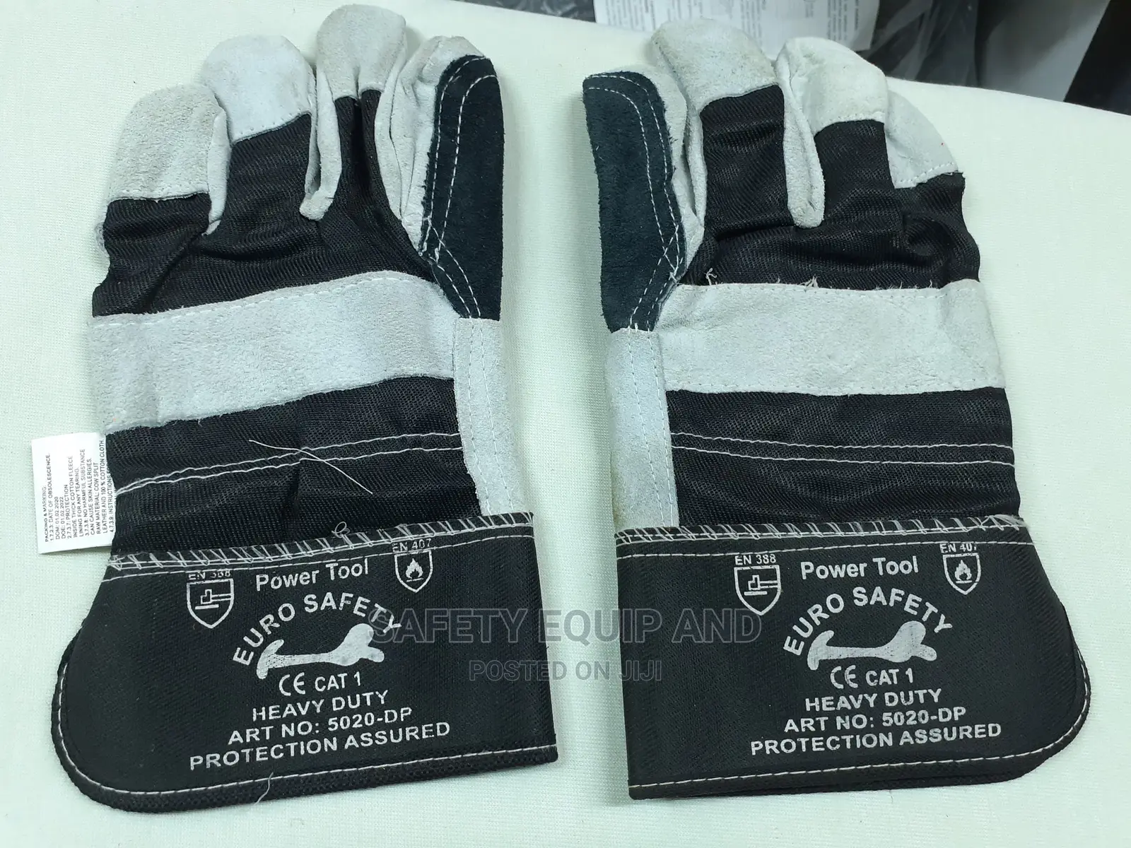Double Stitched Leather Gloves