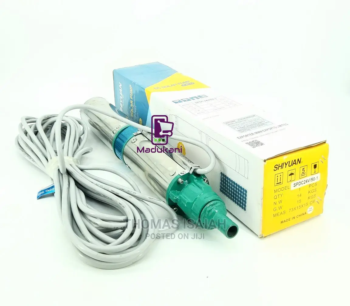 Shiyuan Spdc24v 600W 50M 24V DC Solar Submersible Pump