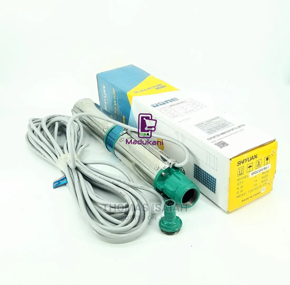 Shiyuan Spdc24v 600W 50M 24V DC Solar Submersible Pump