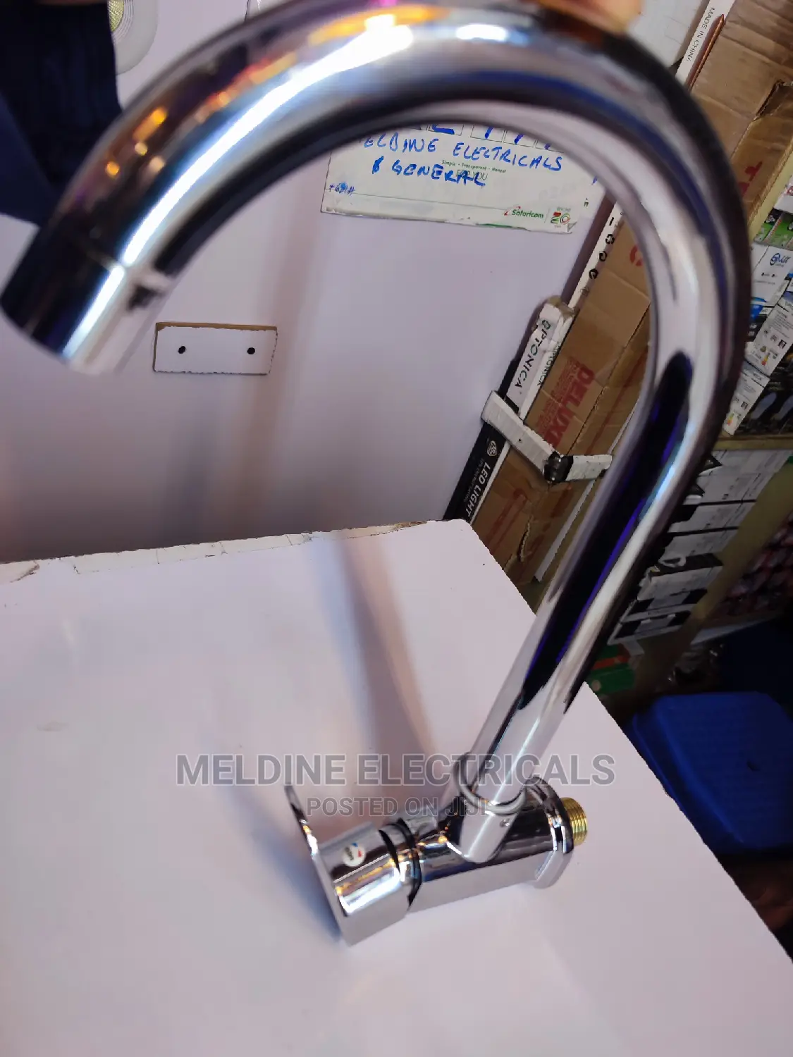 Silver Kitchen Lever Tap