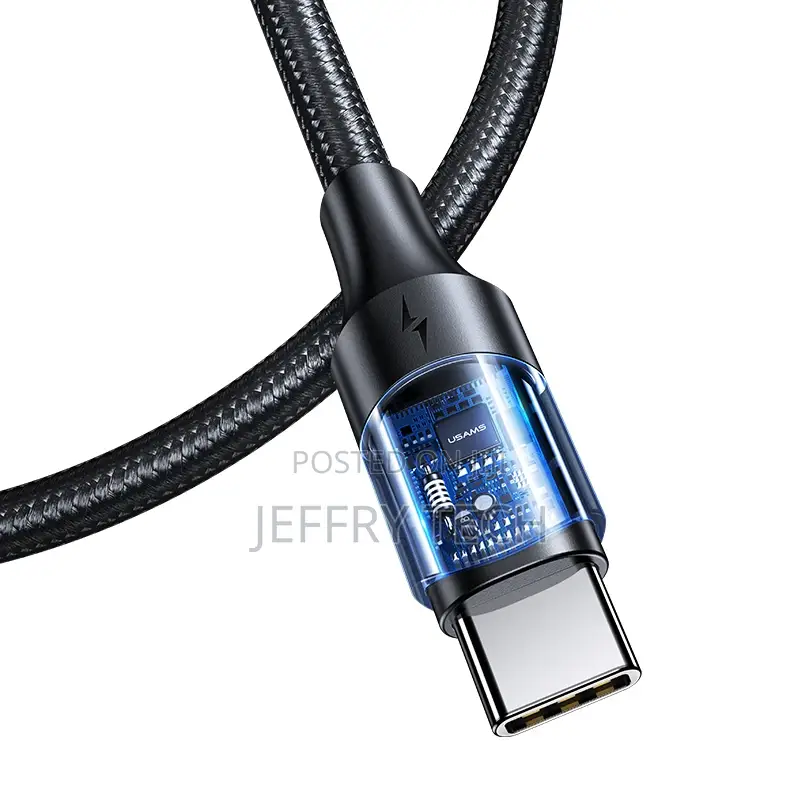 USAMS 100W USB C PD Cable 1.2m 2m 3m High Power Usb Type C T