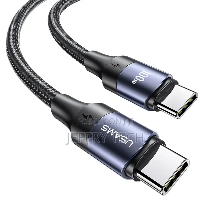 USAMS 100W USB C PD Cable 1.2m 2m 3m High Power Usb Type C T