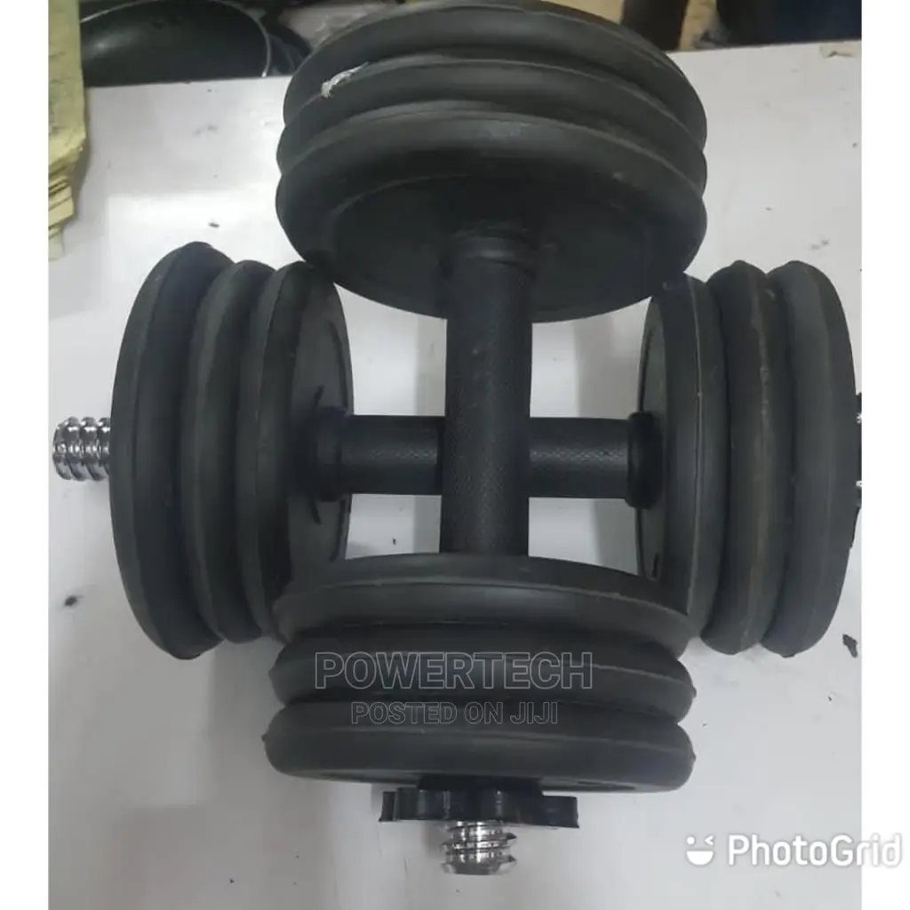 Rubber Coated Dumbbells-15kgs