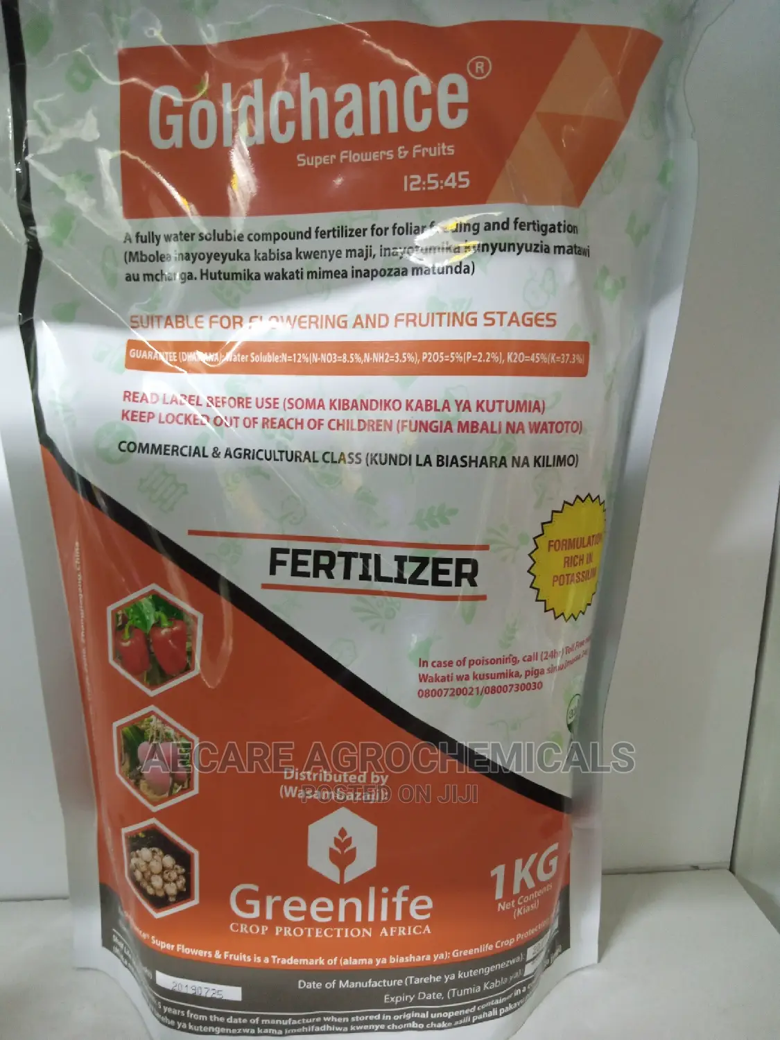Goldchance Super Flower Fruits Foliar Fertilizer 12:5:45 1kg