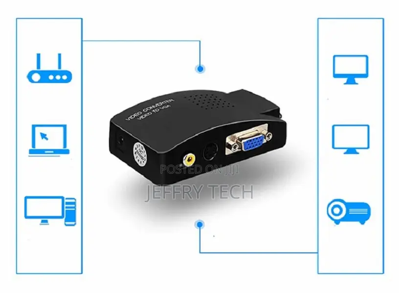 HDTV ABS Audio Video 5V Power Cable AV Cable Converter AV To