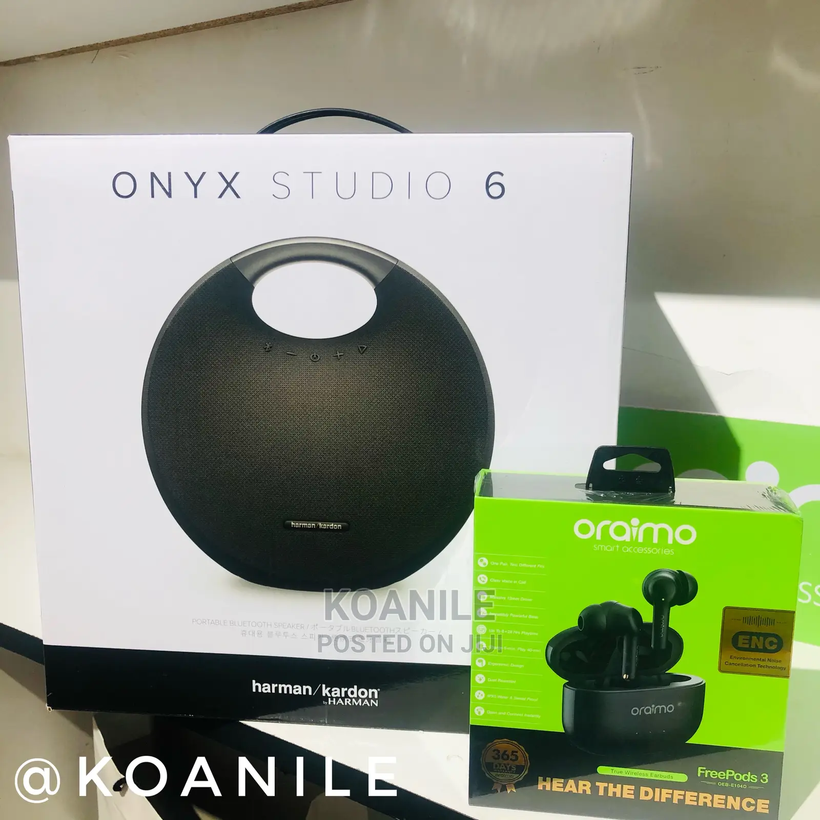 HK Onyx Studio 6 + Free Oraimo Freepods 3. Offer!