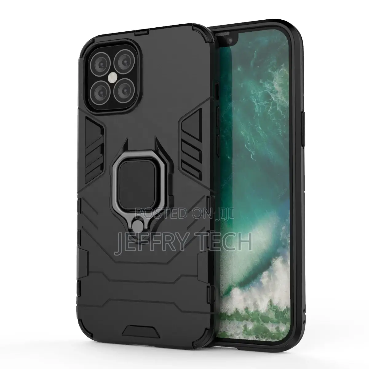 Shockproof Metal Hard Ring Holder for Cover 11 Pro Max Iphon