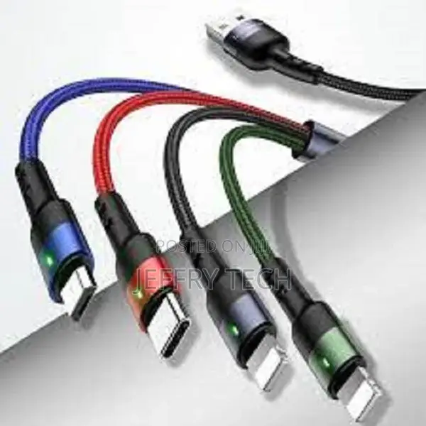 US-SJ317 U26 4IN1 Braided Charging Cable 1.2m
