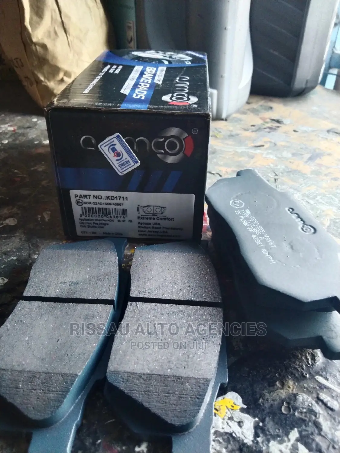 Asimco Brake Pads KD 1711 for Honda Fit,Fit Shuttle Civic