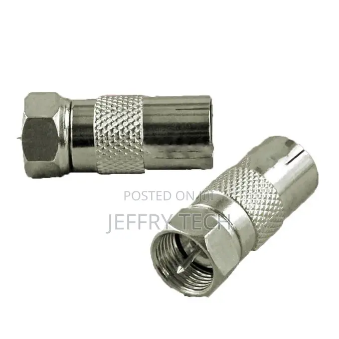 Coax Aerial RF Female Socket To F Type Screw Male-silver