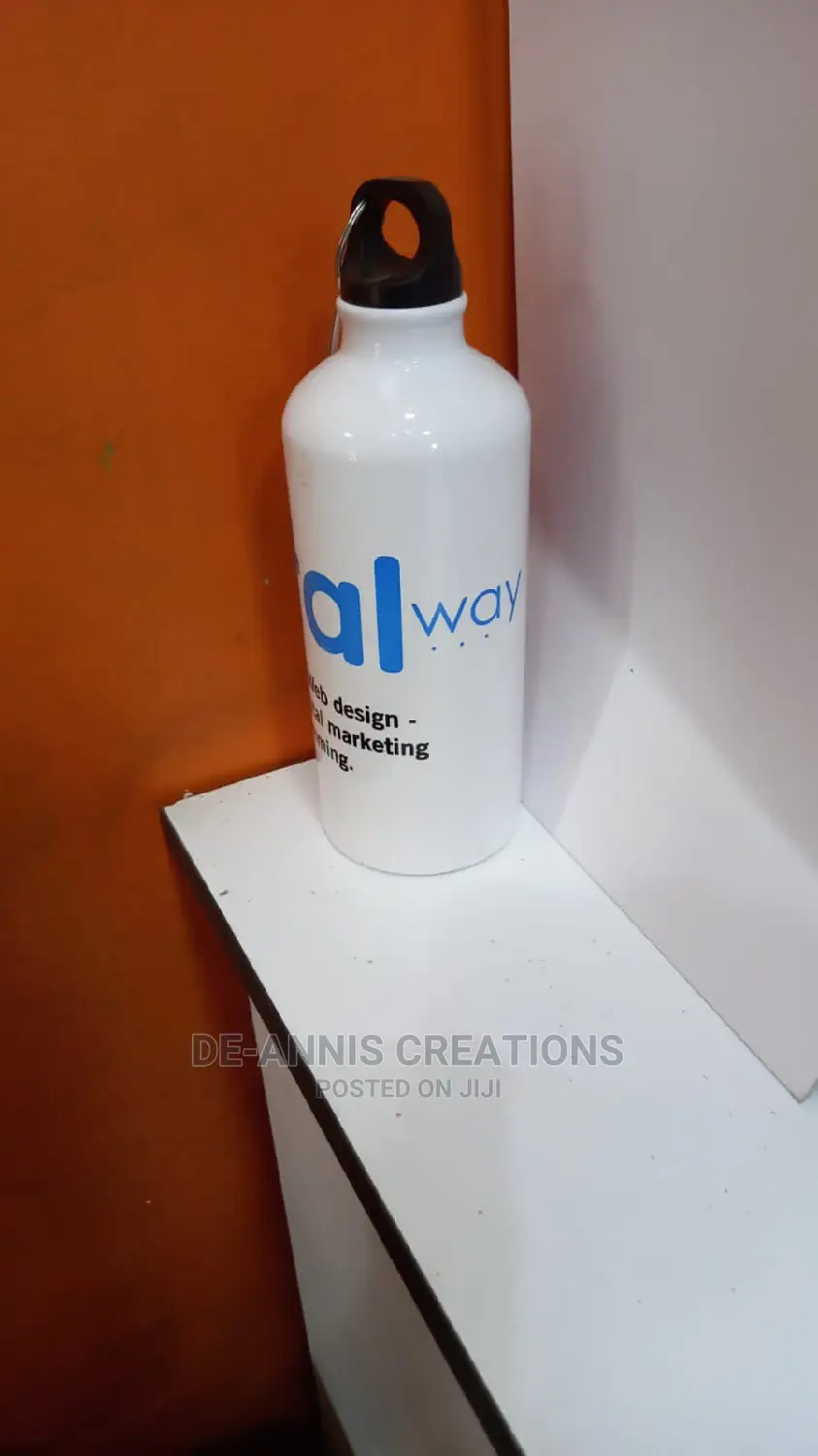 White Classy Water Bottle