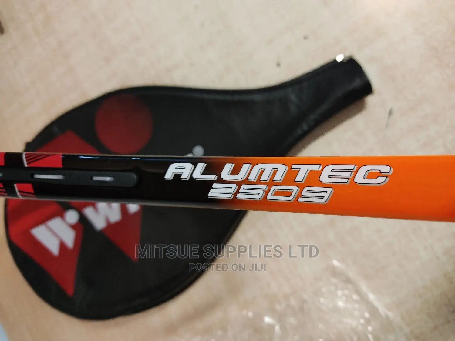 Wish Lawn Tennis Racket Control- Black Orange