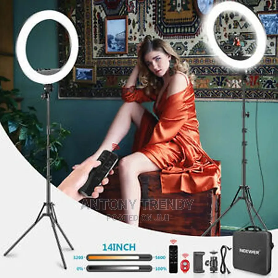 12-Inch Led Ring Light Support Manual Touch Control No Bag