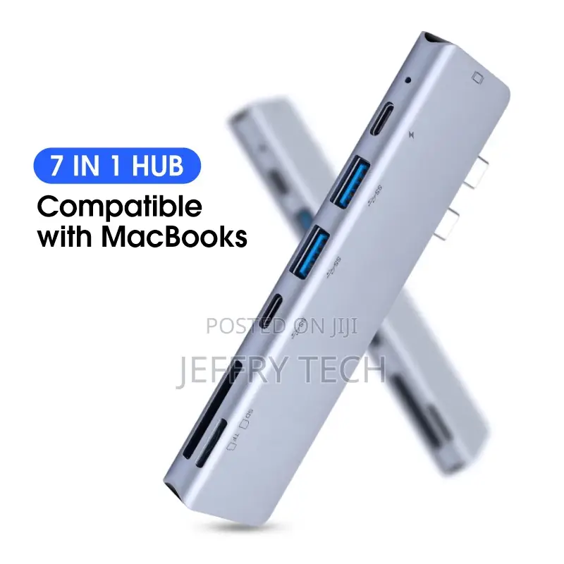 Macbook Pro USB Hub 7 in 1 USB Type C Hub 4K HDTV SD TF Card