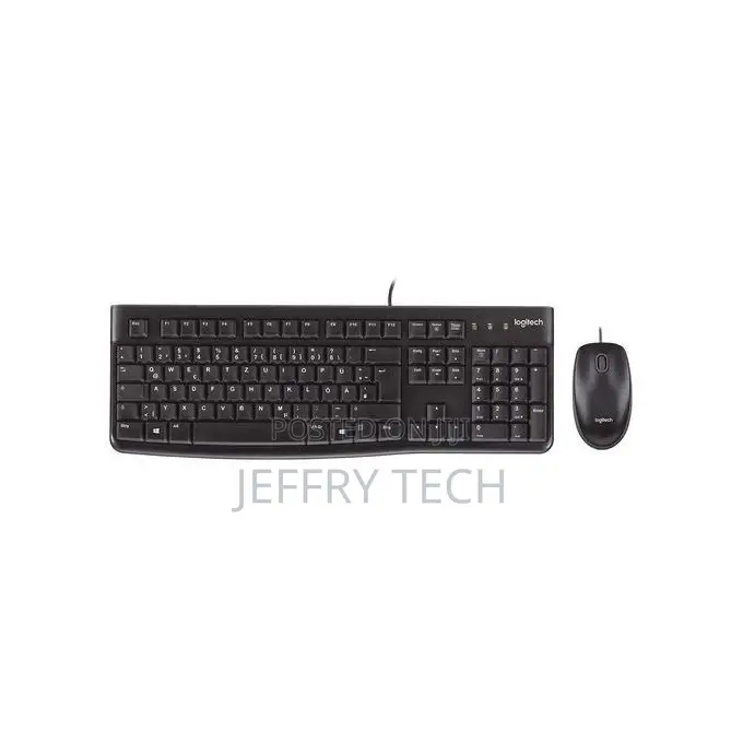 Logitech Mk120 Wired Desktop Mouse and Keyboard Combo