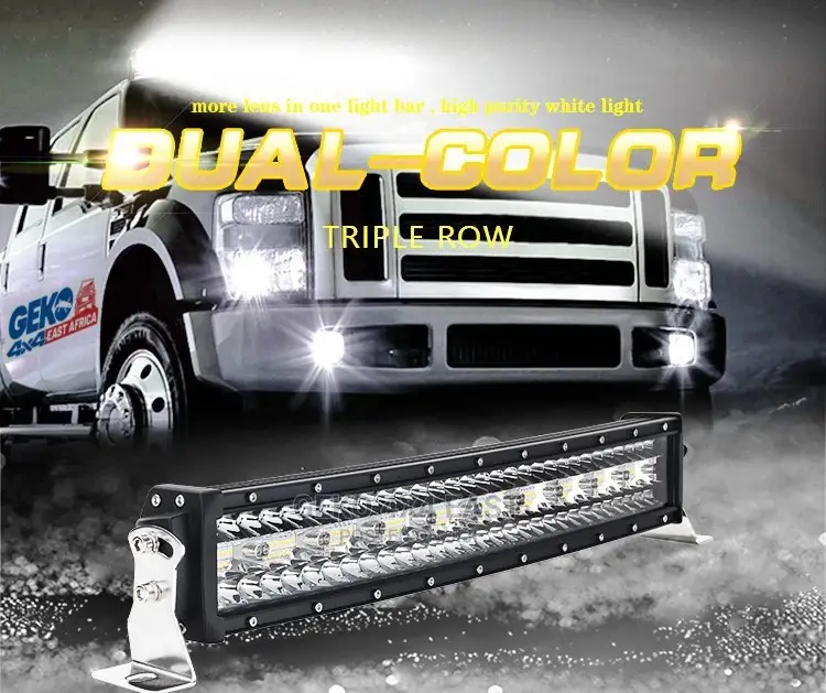 Dual Color 42 Inch, LED Bar, Triple Row 240watts