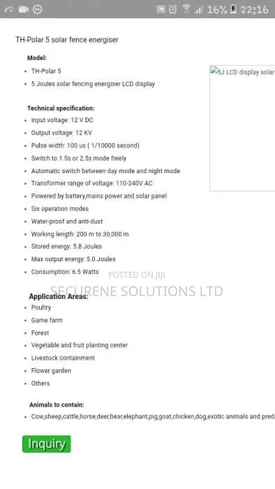 Electric Fence Machineenergizer Polar S5 30km Length