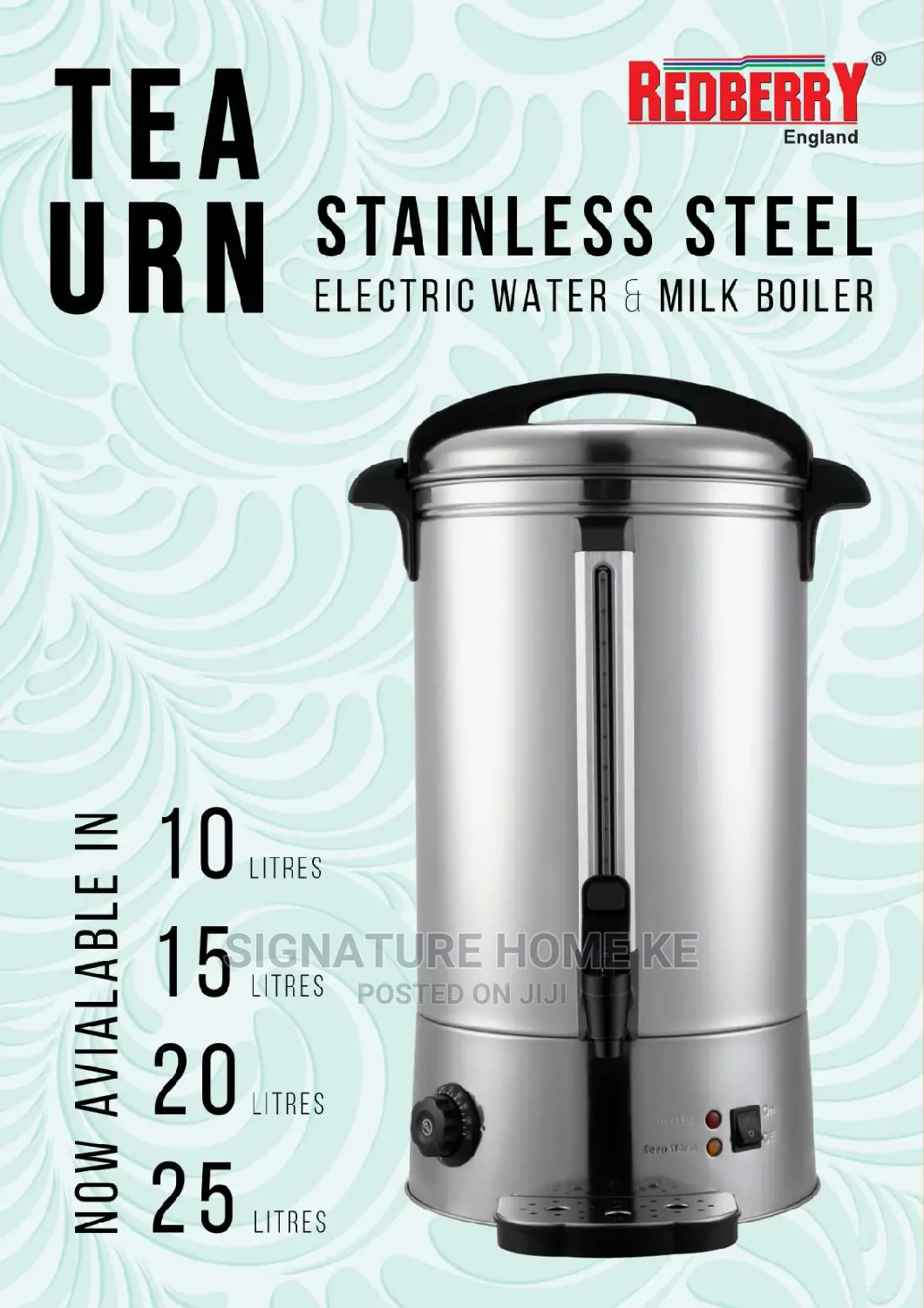 Redberry Premium Range Electric Tea Urn