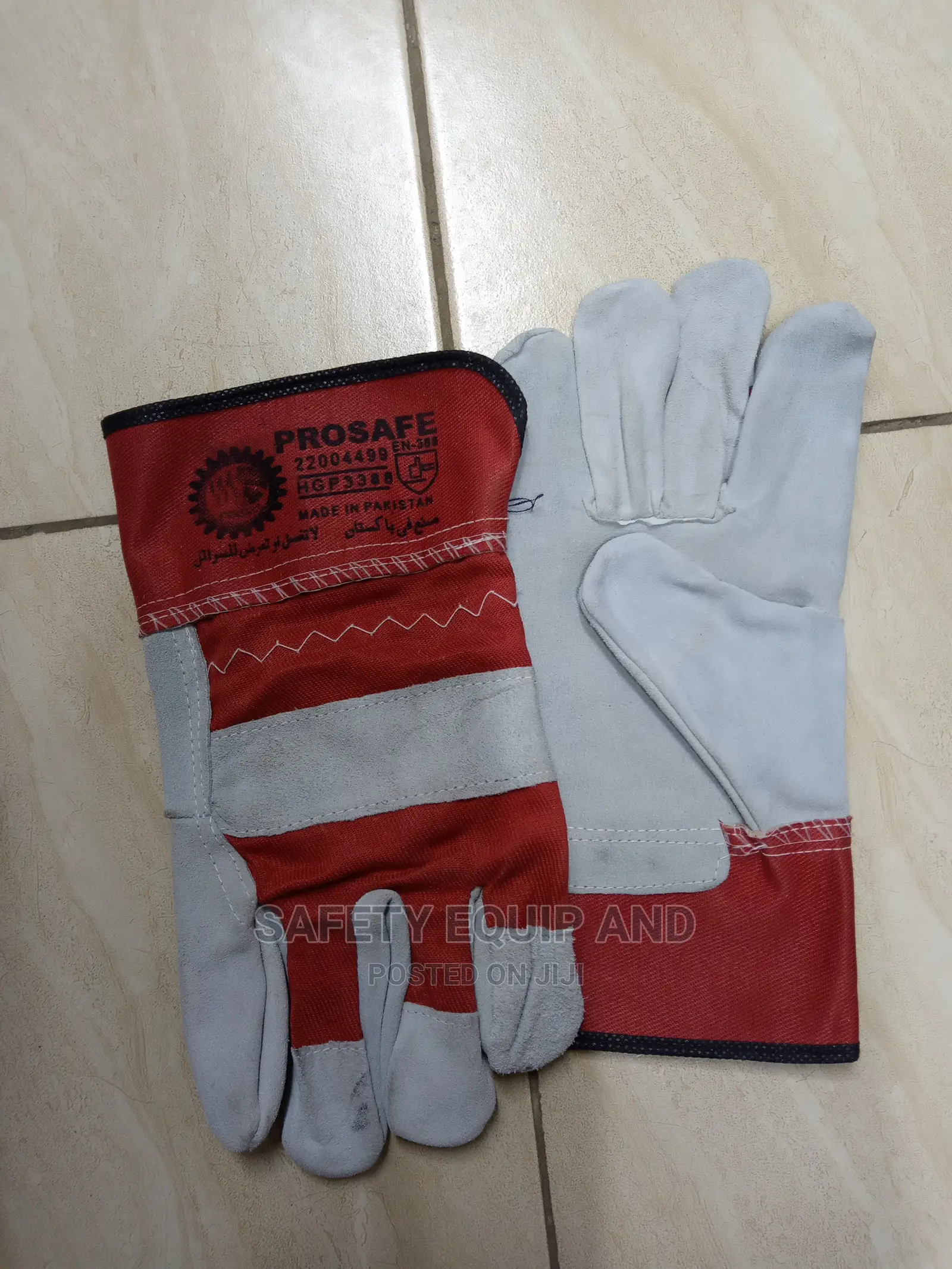 Welding Gloves Made of Cowspilt Cotton Leather