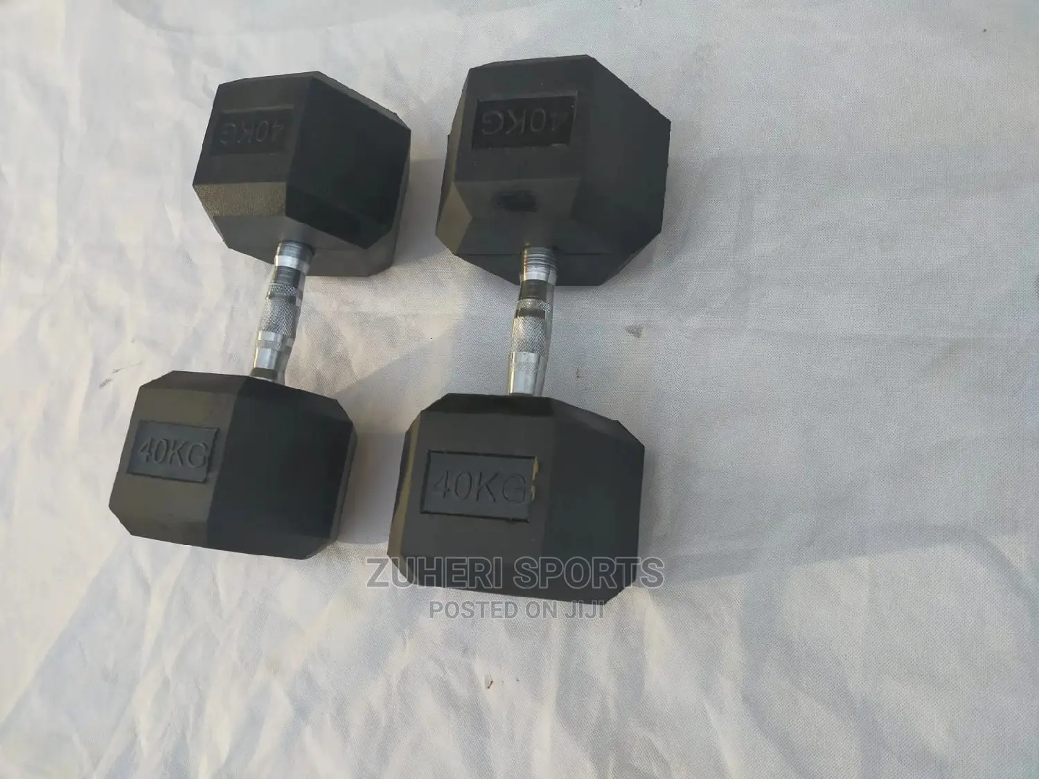 Dumbbell 40kg Hexagon Dumbbell Pair