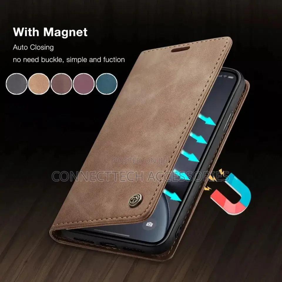 iPhone 13 Pro Max Caseme Leather Flip Cover With Card Holder