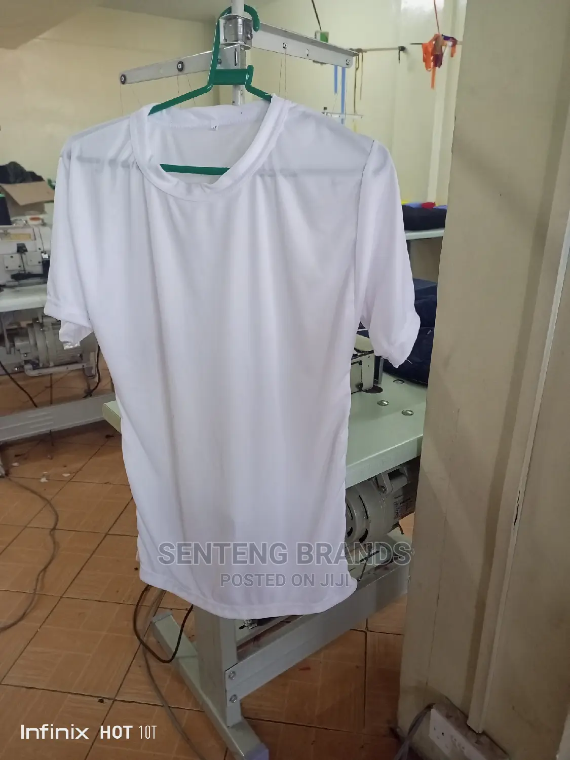 White Plain Polyester Tshirts Good Quality For Campaign
