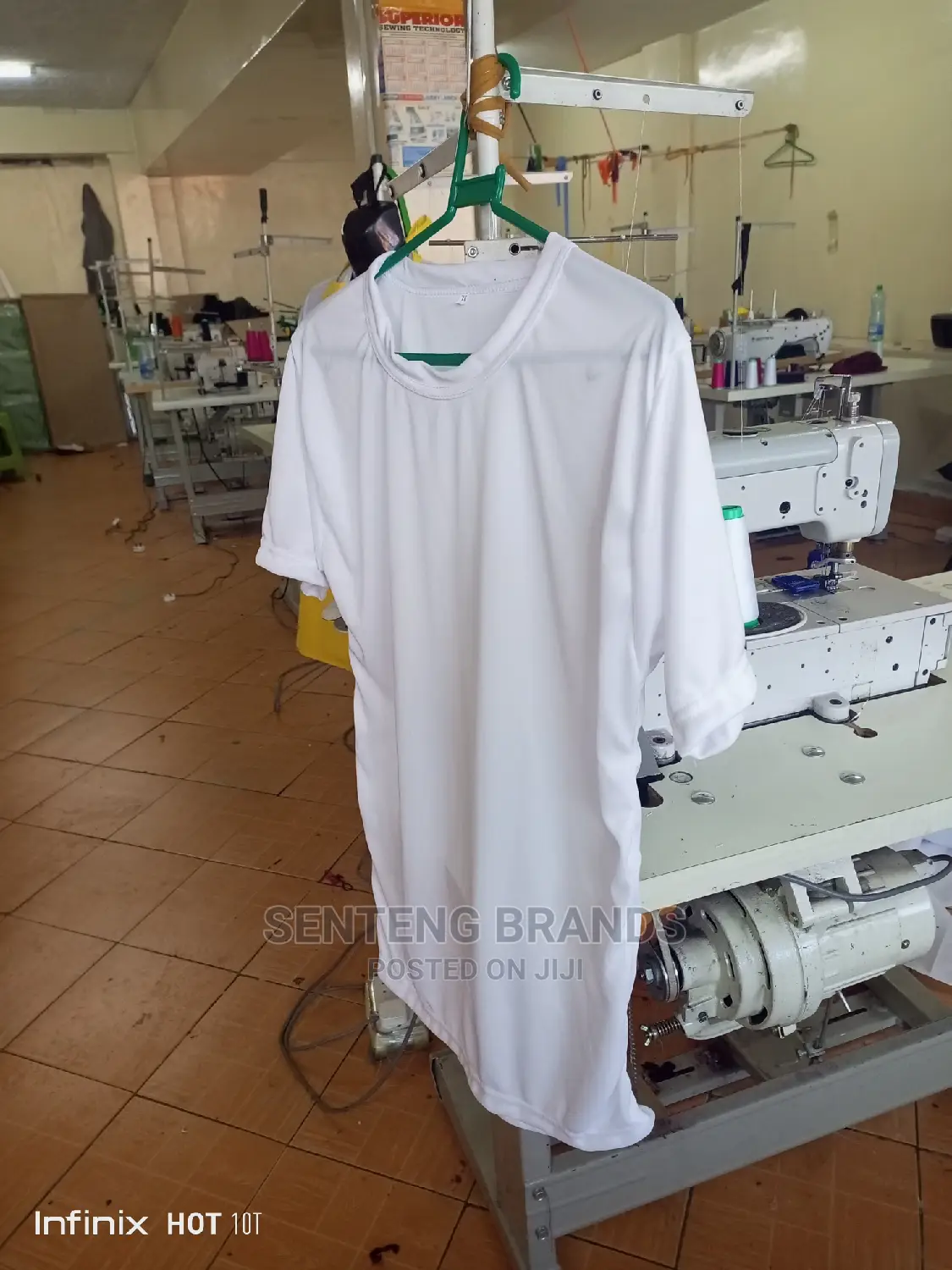 White Plain Polyester Tshirts Good Quality For Campaign