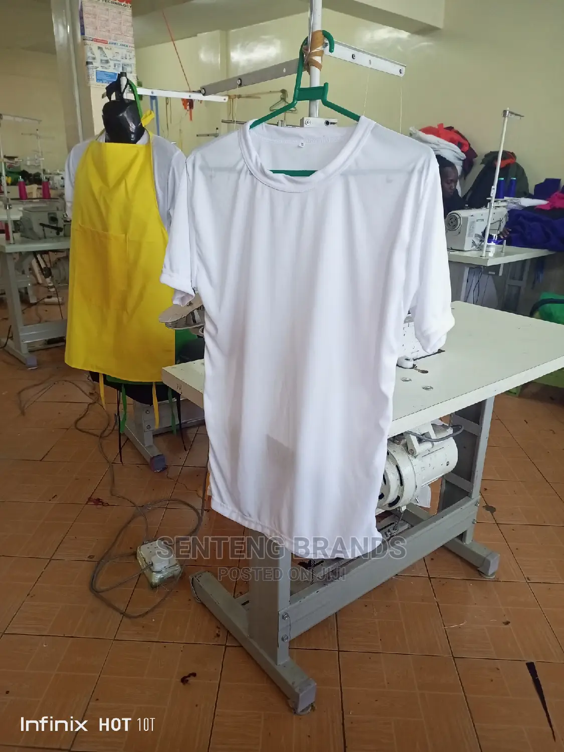 White Plain Polyester Tshirts Good Quality For Campaign
