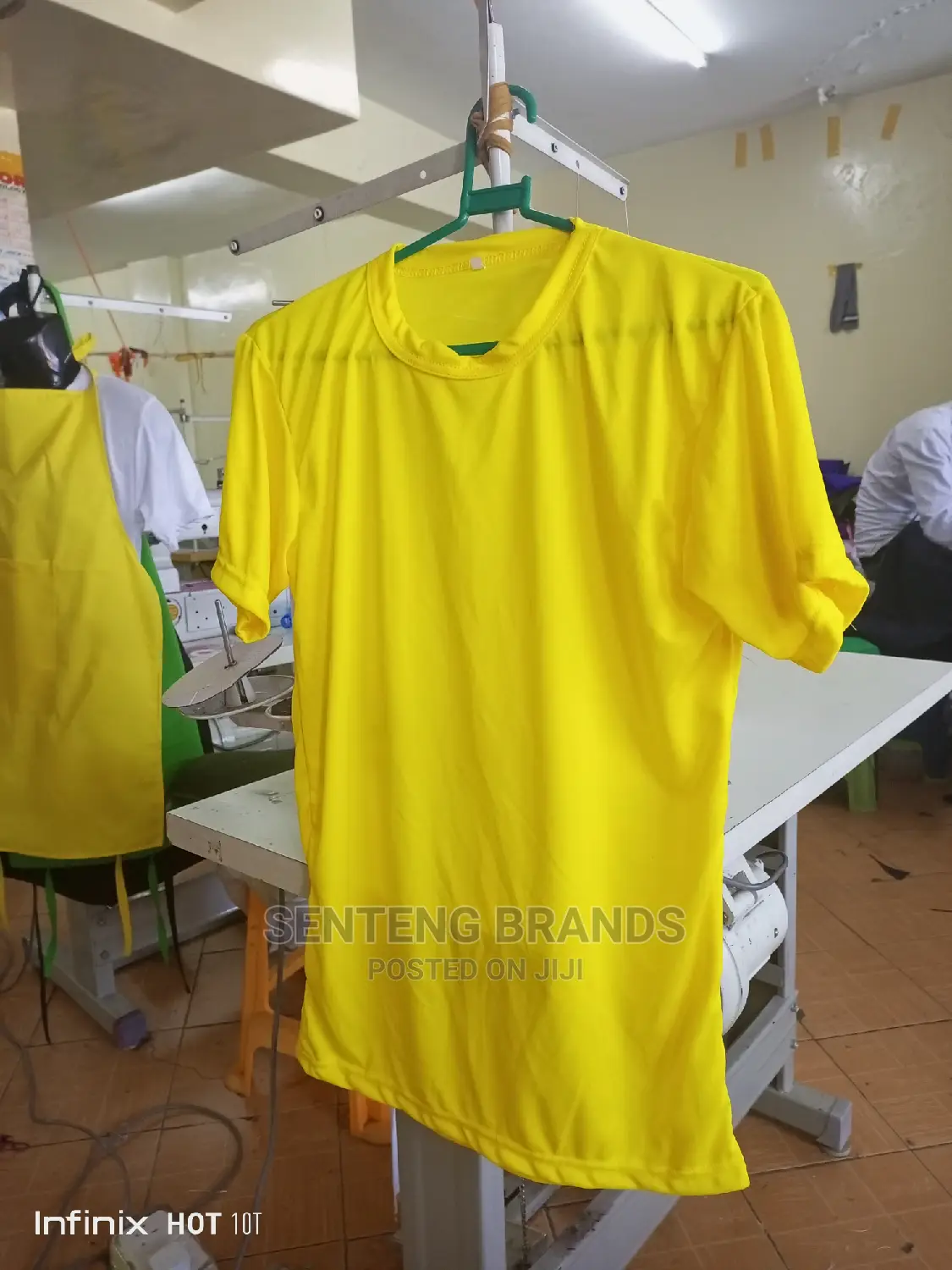 Plain Yellow Polyester Tshirts Good Quality for Elections