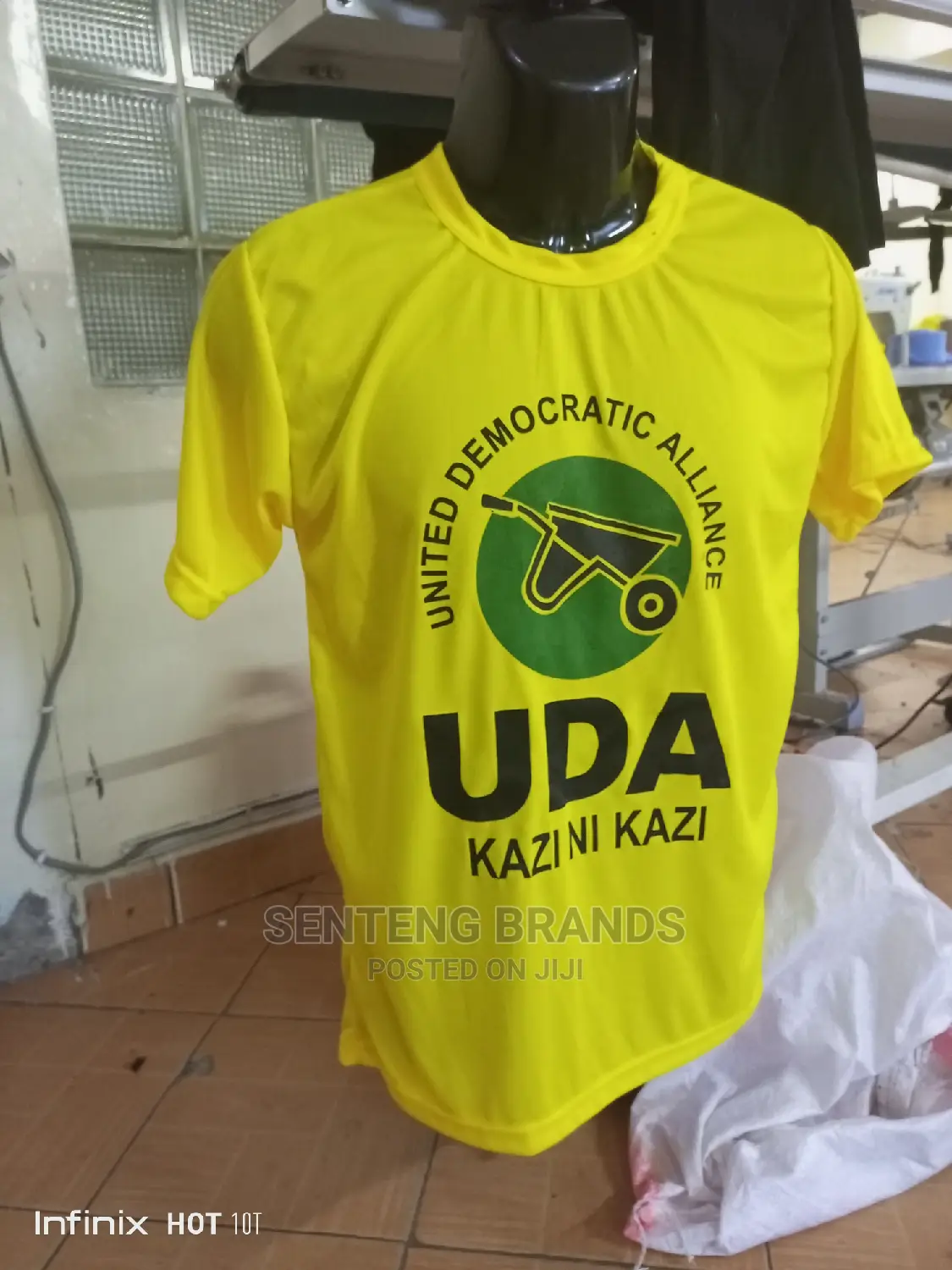 Yellow Printed Campaign Election T-Shirts Best Quality
