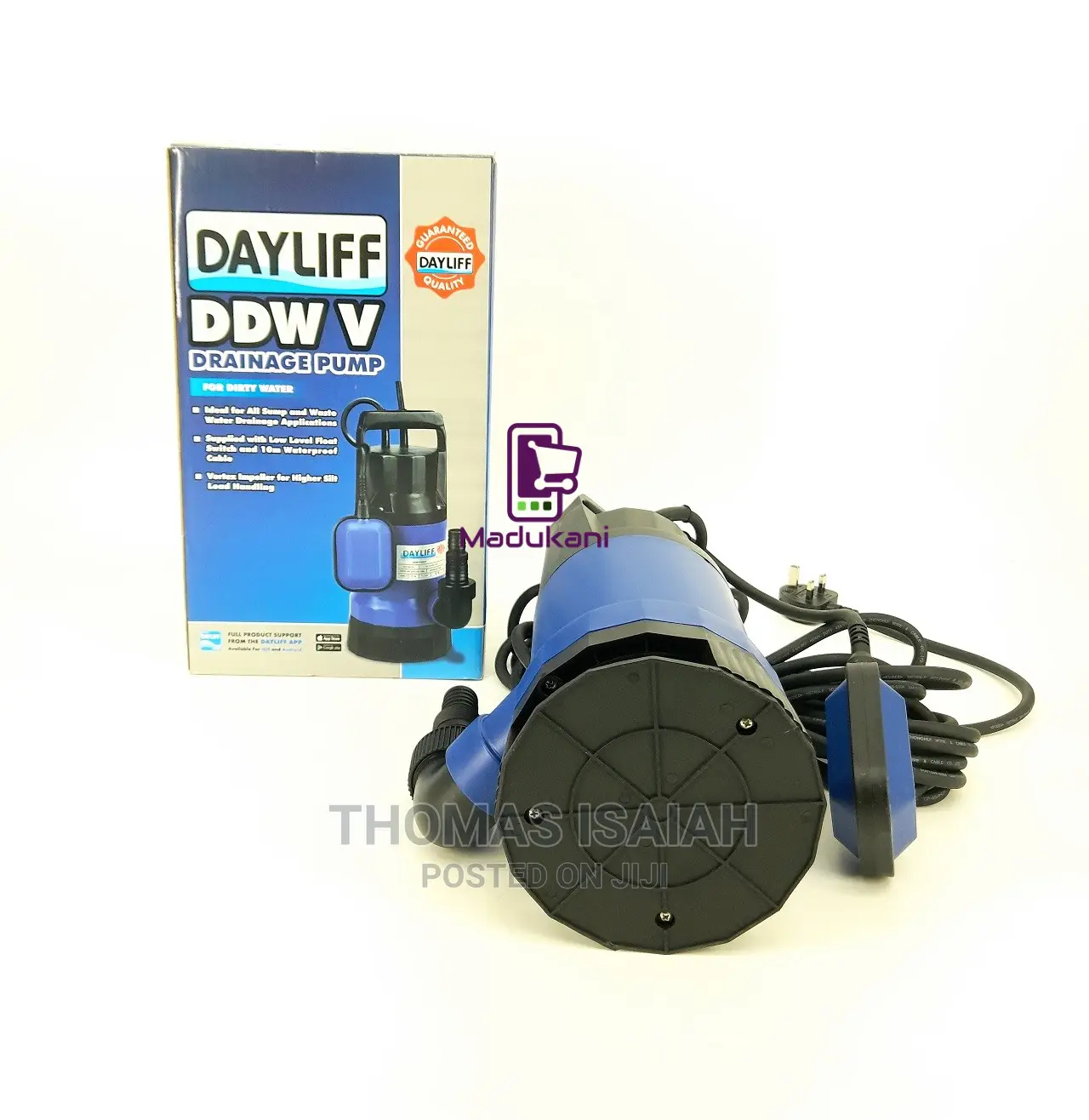 Dayliff DDW v 1000V Drainage Pump Submersible Electric Drain