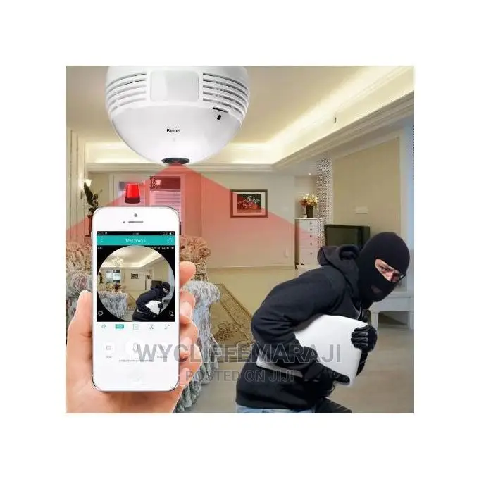 Cctv Night Vision Panoramic Wifi Camera Bulb