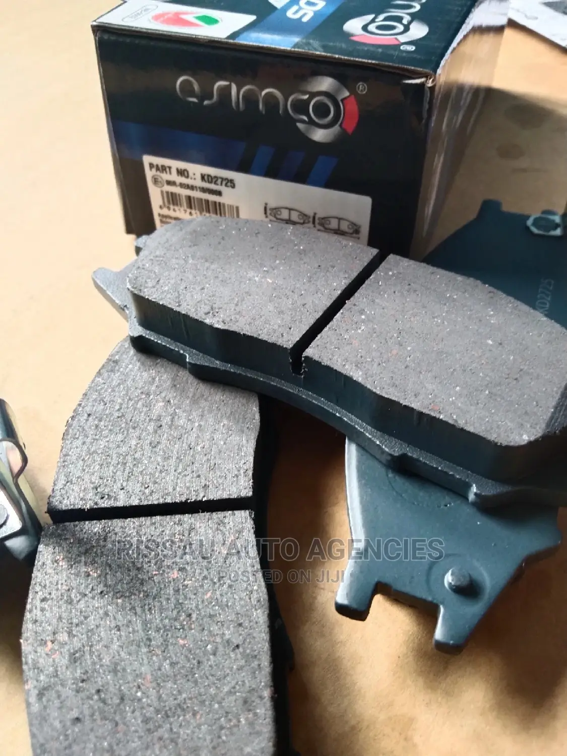 Nissan B15, March,Wingroad Asimco KD2725 Genuine Brake Pads.