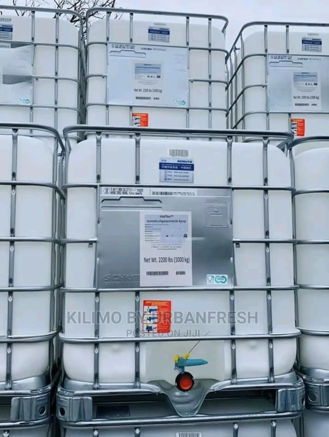 White Square IBC 1000ltrs Foodgrade Tanks