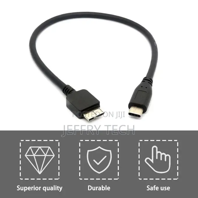 USB C to Micro USB Cable Type C to Micro B for WD My Passpor