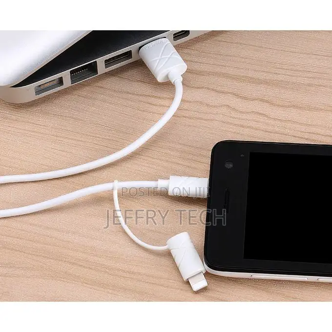 Usams 2 in 1 Micro and Lightning Data Cable U Gee Series 1M