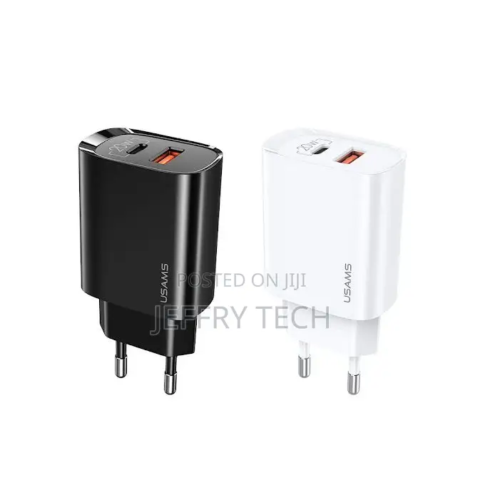 Usams Us-Cc121 Qc 3.0 +Pd 3.0 Fast Charger 20W (Eu)