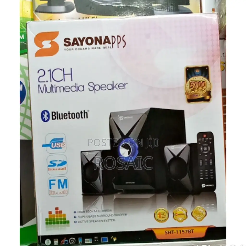 SHT-1156 Sayona Woofer With Bluetooth and Fm Radio