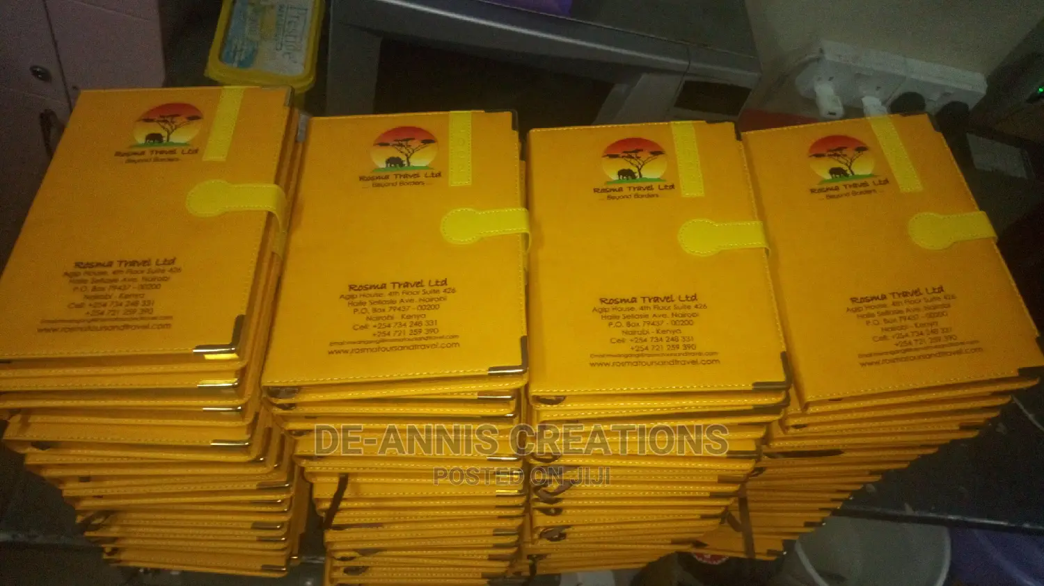 A5 Diaries Mustard Branded