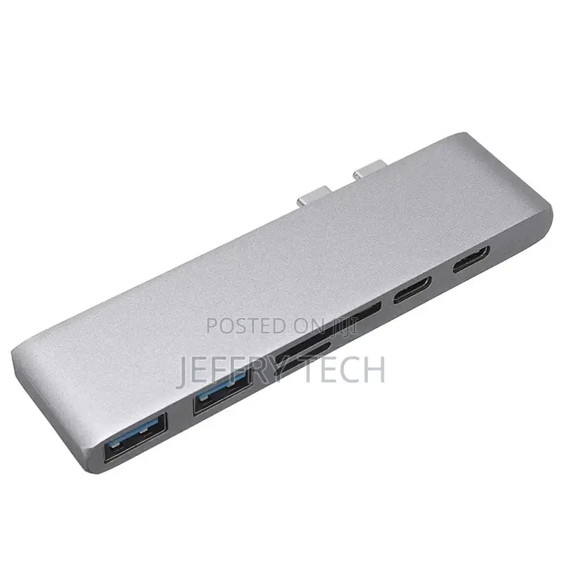Dual Type-C Six-In-One Expansion Dock PD USB 3.0 SD TF Card