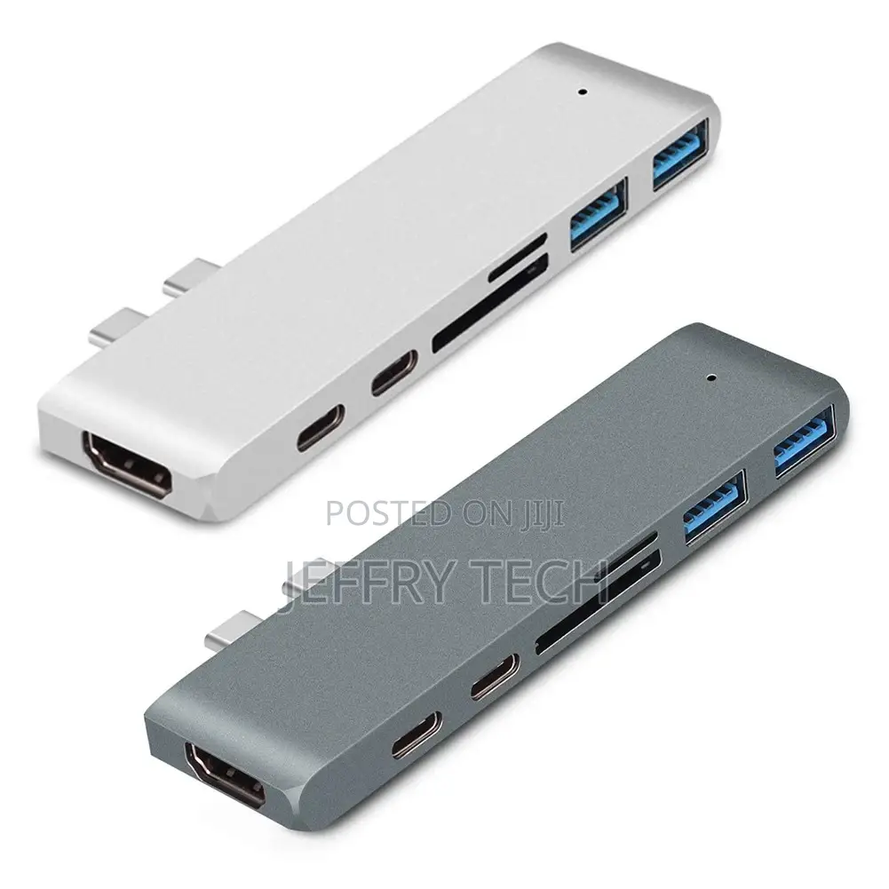 Dual Type-C Six-In-One Expansion Dock PD USB 3.0 SD TF Card