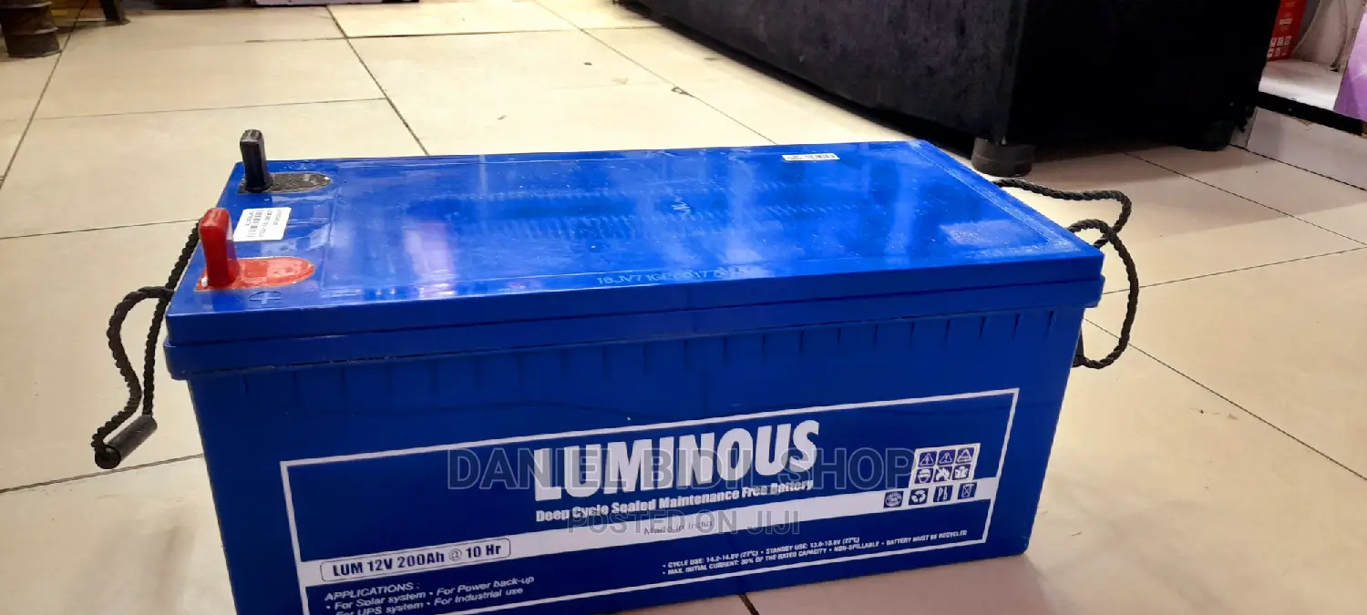 Luminous Deep Cycle Sealed Maintenance Free Battery 200ah