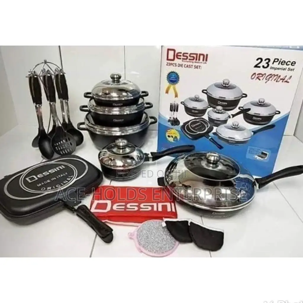 Black 23pcs Dessini Cookware Set