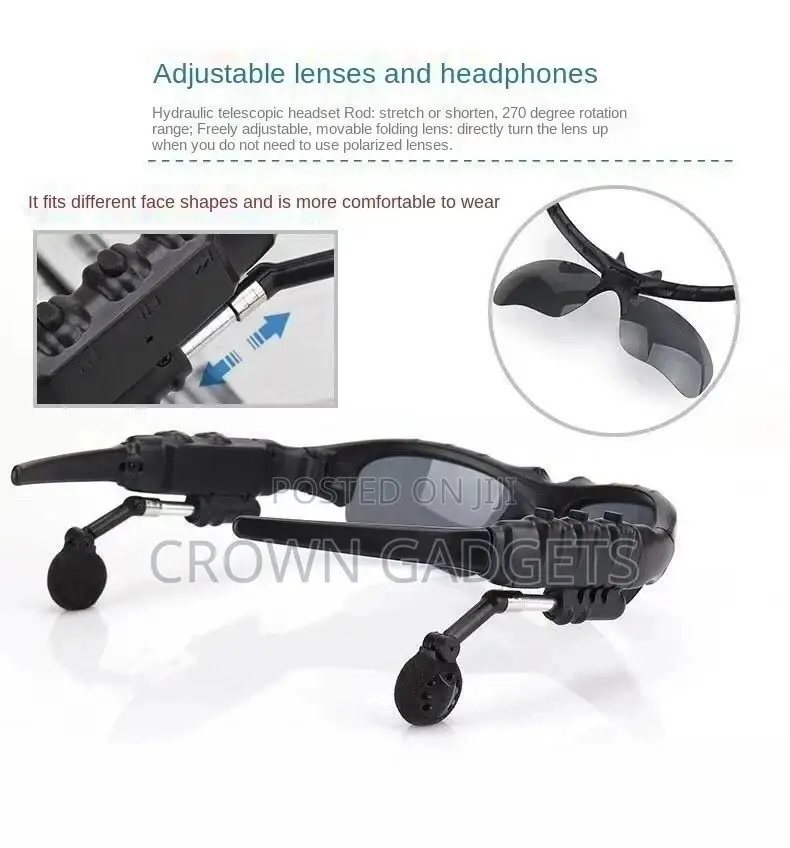 Wireless Music Sunglasses Sport Outdoor Stereo Headphones