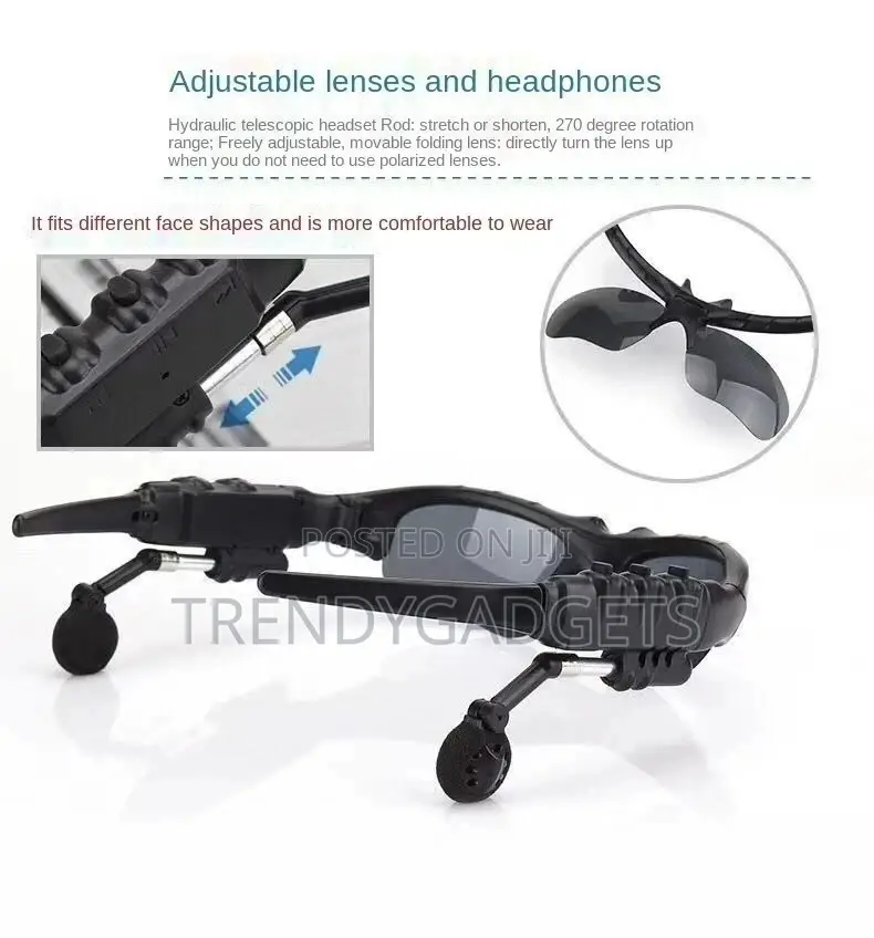 Wireless Music Sunglasses Sport Outdoor Stereo Headphones