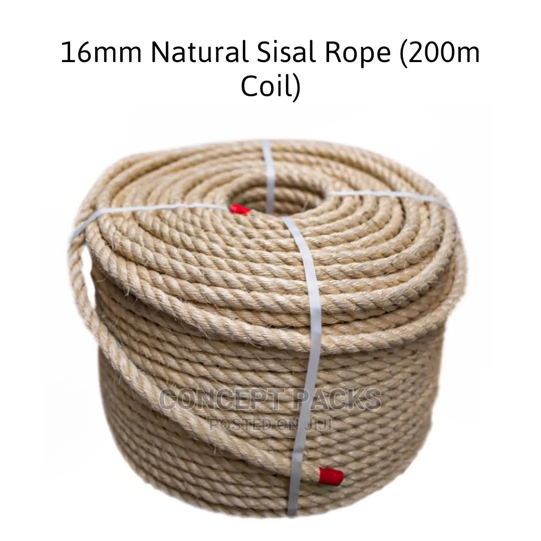 16mm Natural Sisal Rope (200m Coil)